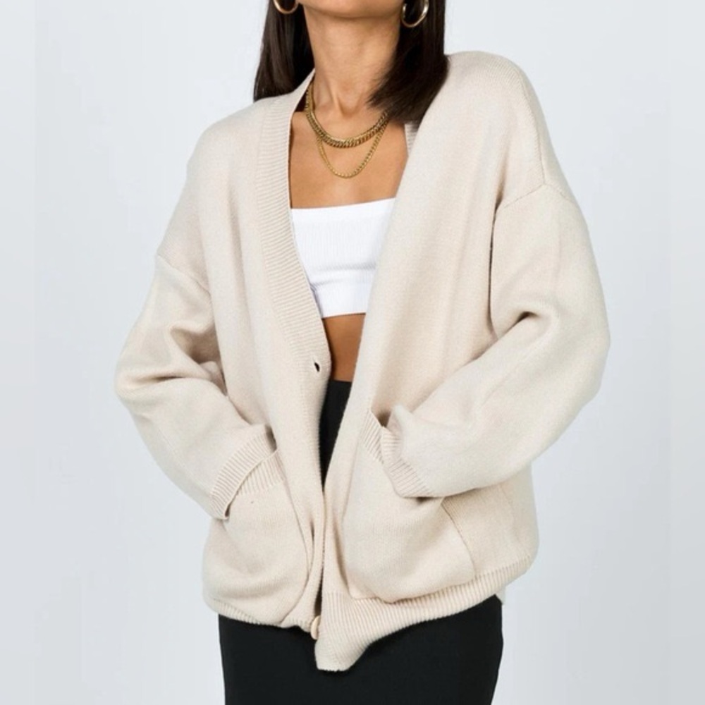 PRINCESS POLLY BURKE CARDIGAN CREAM